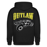 OUTLAW Zip Up Hoodie - black