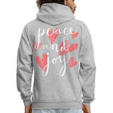 LOVE PEACE JOY - heather gray