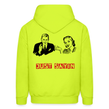 JUST SAYIN 3 Hoodie - safety green