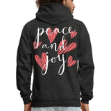 LOVE PEACE JOY - charcoal grey