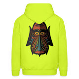 AFRICAN MASK 4 Hoodie - safety green