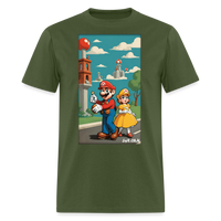 Mario and Princess - military green