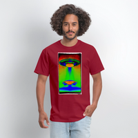 UFO Landing - dark red
