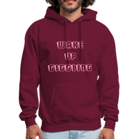 WAKE UP Hoodie - burgundy