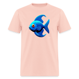 Blue Fish - blush pink 