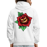 ROSE  Zip Up Hoodie - white