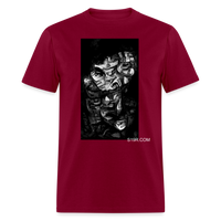 Faces of the Unknown - burgundy