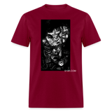 Faces of the Unknown - burgundy