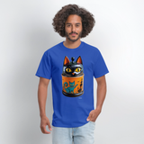 Cat Jar - royal blue