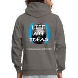 LIFE ART IDEAS Hoodie - asphalt gray