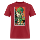 Alien Christmas - dark red