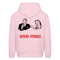 JUST SAYIN 3 Hoodie - pale pink