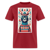 Ugly Sweater Tee - dark red
