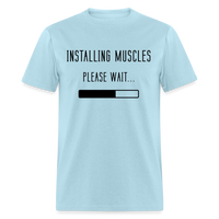 PLEASE WAIT - powder blue