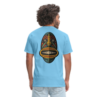 AFRICAN MASK 2 - aquatic blue