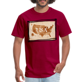 USA - dark red