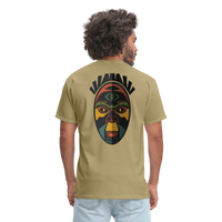 AFRICAN MASK 3 - khaki
