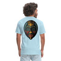 AFRICAN MASK 5 - powder blue