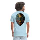 AFRICAN MASK 5 - powder blue