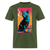 Caturday Afternoon - military green