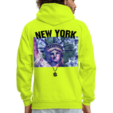 NY Hoodie - safety green