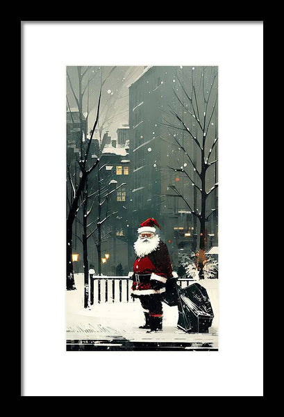 City Santa - Framed Print