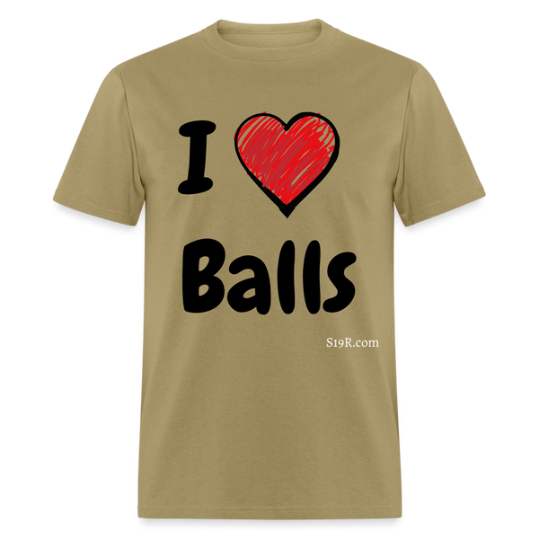 I LOVE BALLS - khaki
