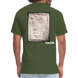 Napkin Doodle - military green