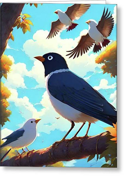 Bird Watch - Greeting Card