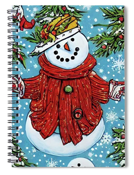 Snowman Joy - Spiral Notebook