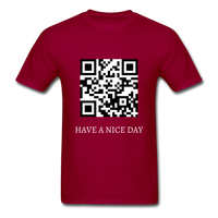 HAVE A NICE DAY - dark red