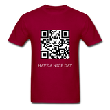 HAVE A NICE DAY - dark red