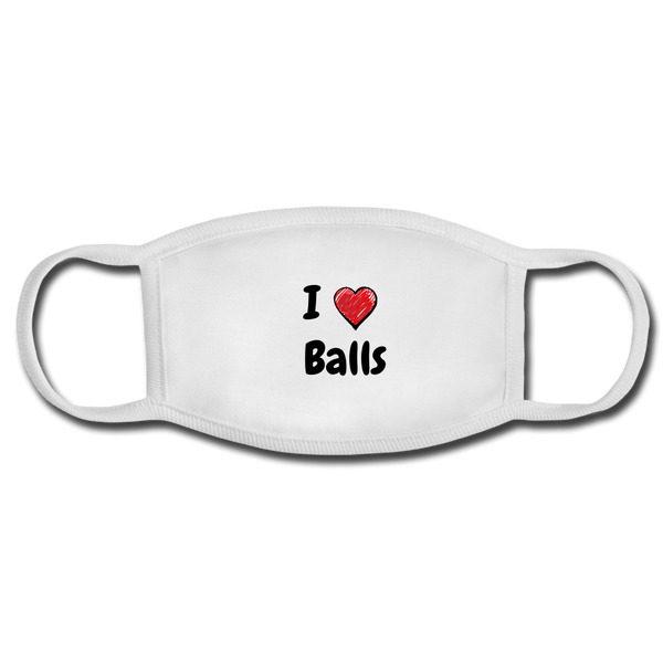 I LOVE BALLS - white/white