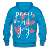 LOVE PEACE JOY - turquoise