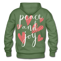 LOVE PEACE JOY - military green