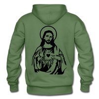 JESUS Hoodie - military green