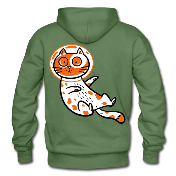 SPACE CAT 3 Hoodie - military green