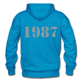 1987 Hoodie - turquoise