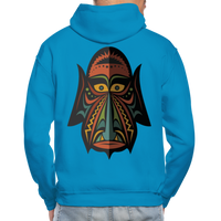 AFRICAN MASK 4 Hoodie - turquoise