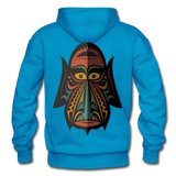 AFRICAN MASK 4 Hoodie - turquoise