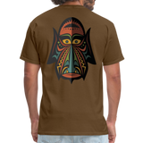 AFRICAN MASK 4 - brown