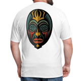 AFRICAN MASK 5 - white