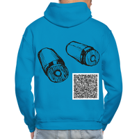 BULLETS Short Story Hoodie - turquoise