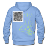 CHECK IT OUT Short Story Hoodie - carolina blue