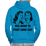 START SOME Hoodie - turquoise