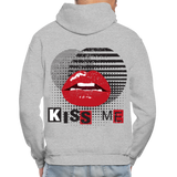 KISS ME  Hoodie - heather gray