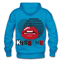 KISS ME  Hoodie - turquoise