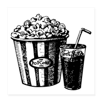 MOVIE Poster 16x16 - white