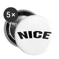 NICE Buttons small 1'' (5-pack) - white