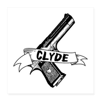 CLYDE Poster 16x16 - white